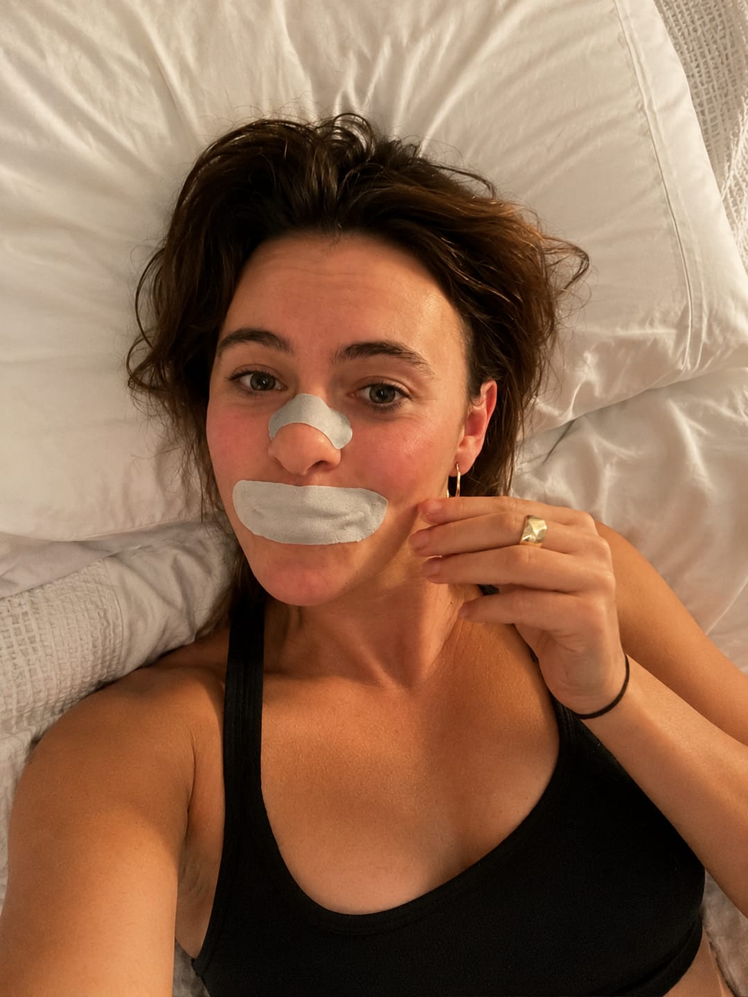 Customer photo review of Pilloway Sleep Strips