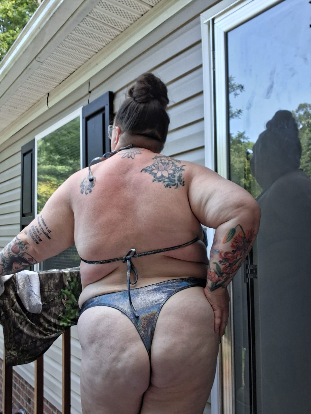 Customer photo review of Hologram Thong Bikini Bottom