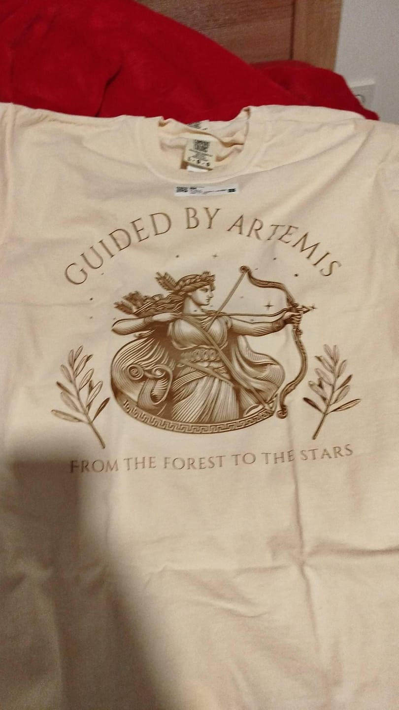 Customer photo review of Greek Goddess Artemis Shirt