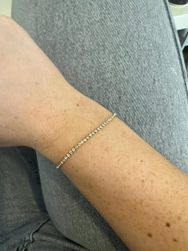 Customer photo review of Monaco Tennis Bracelet