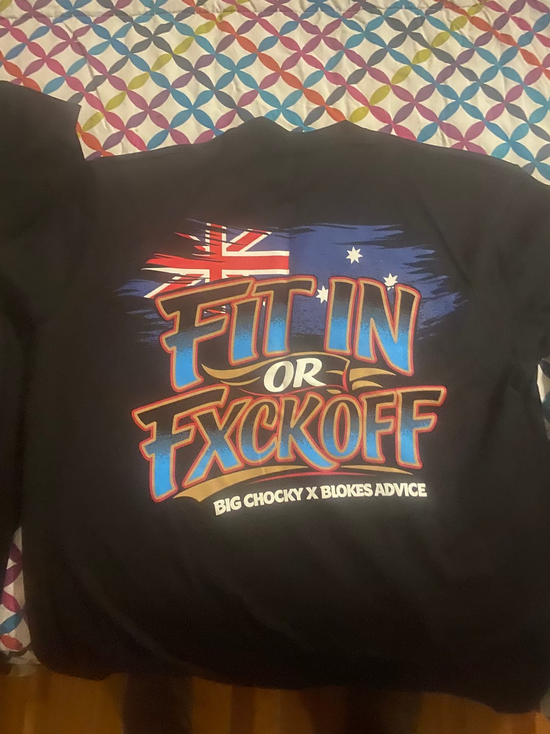 Customer photo review of Big Chocky | Stand With BRS Tee