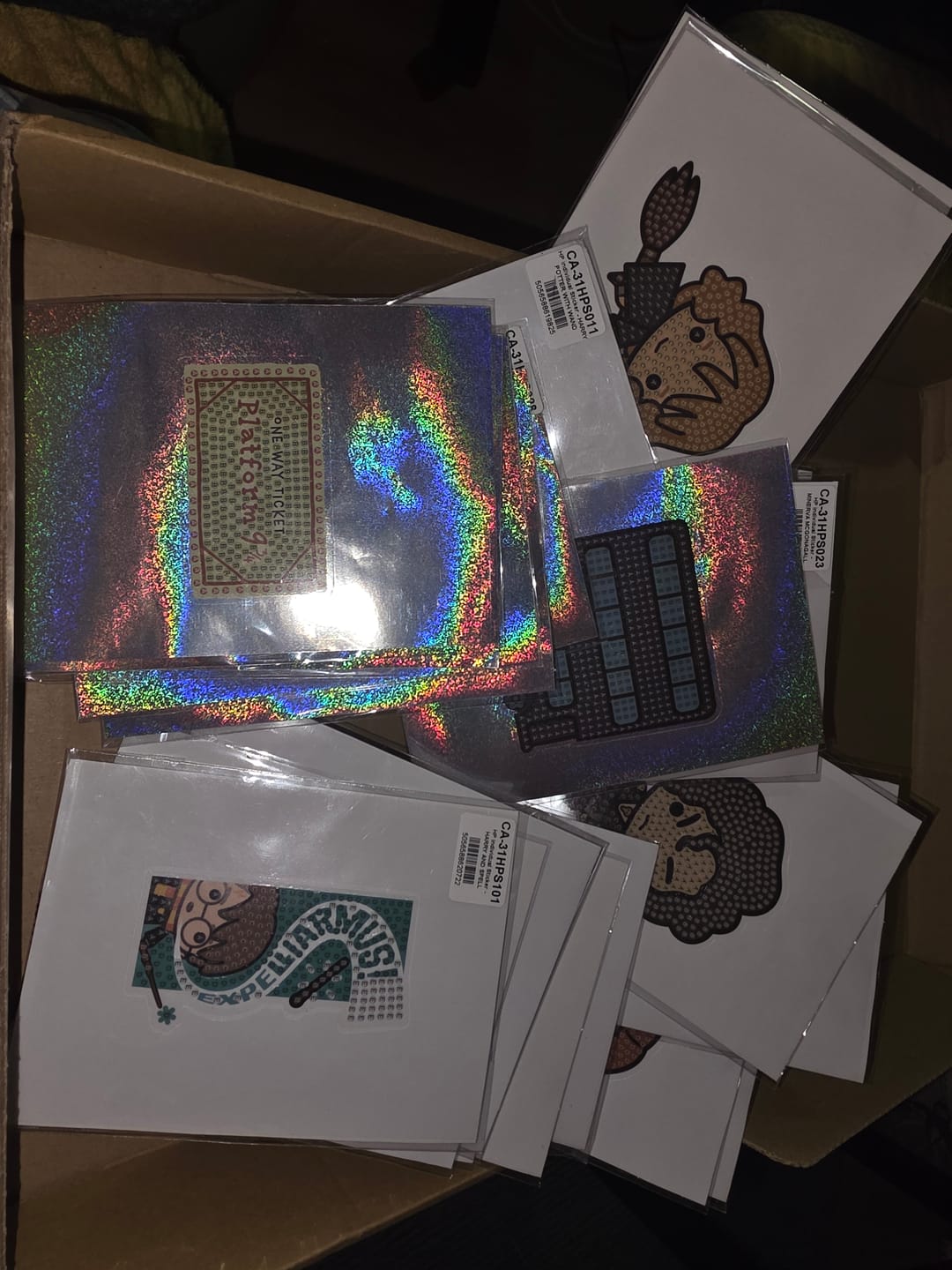 Customer photo review of Harry Potter Crystal Art Stickers 001-050
