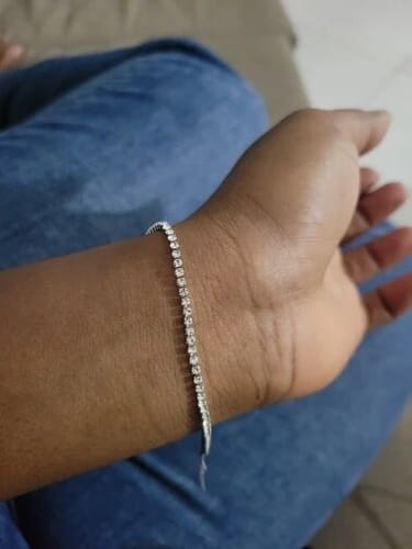Customer photo review of Monaco Tennis Bracelet