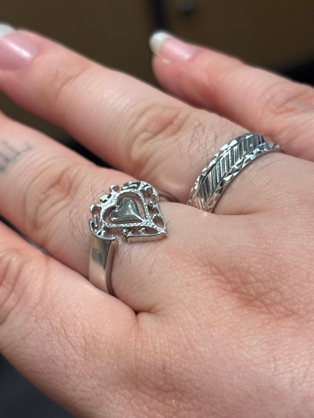 Customer photo review of ANTIQUE HEART RING