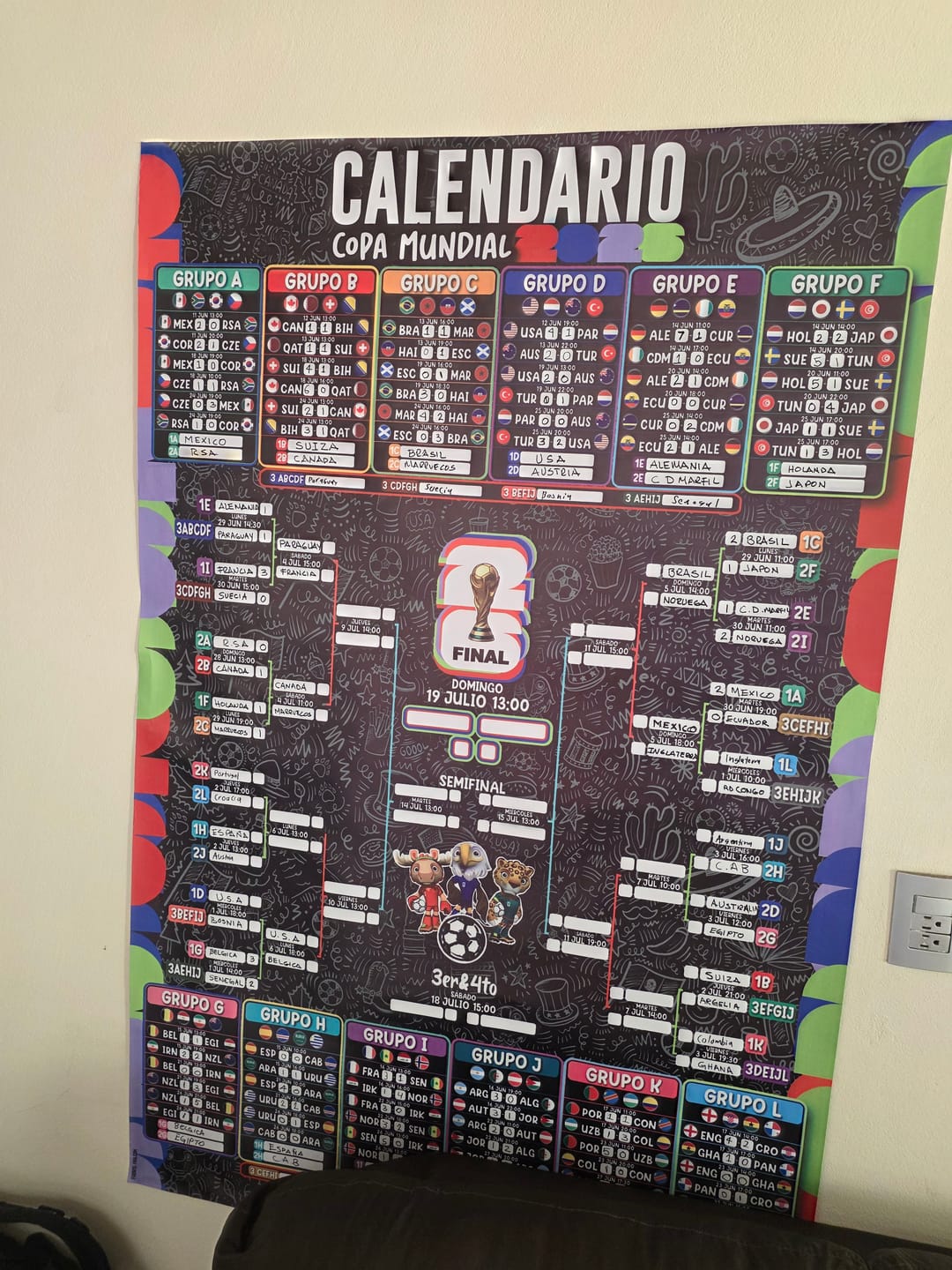 Customer photo review of Calendario Mundial 2026
