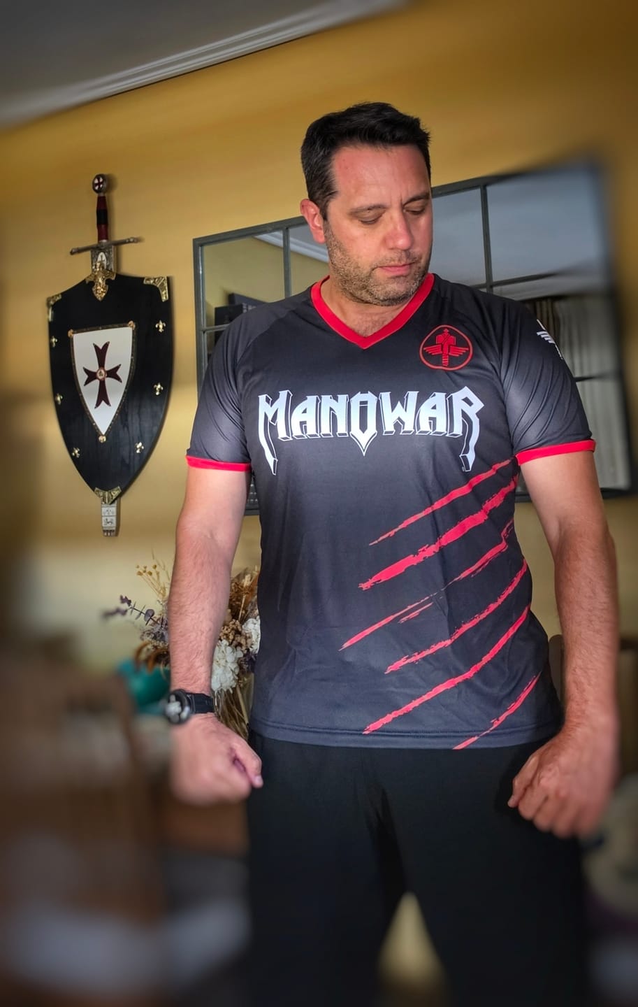 Customer photo review of MANOWAR Soccer Jersey