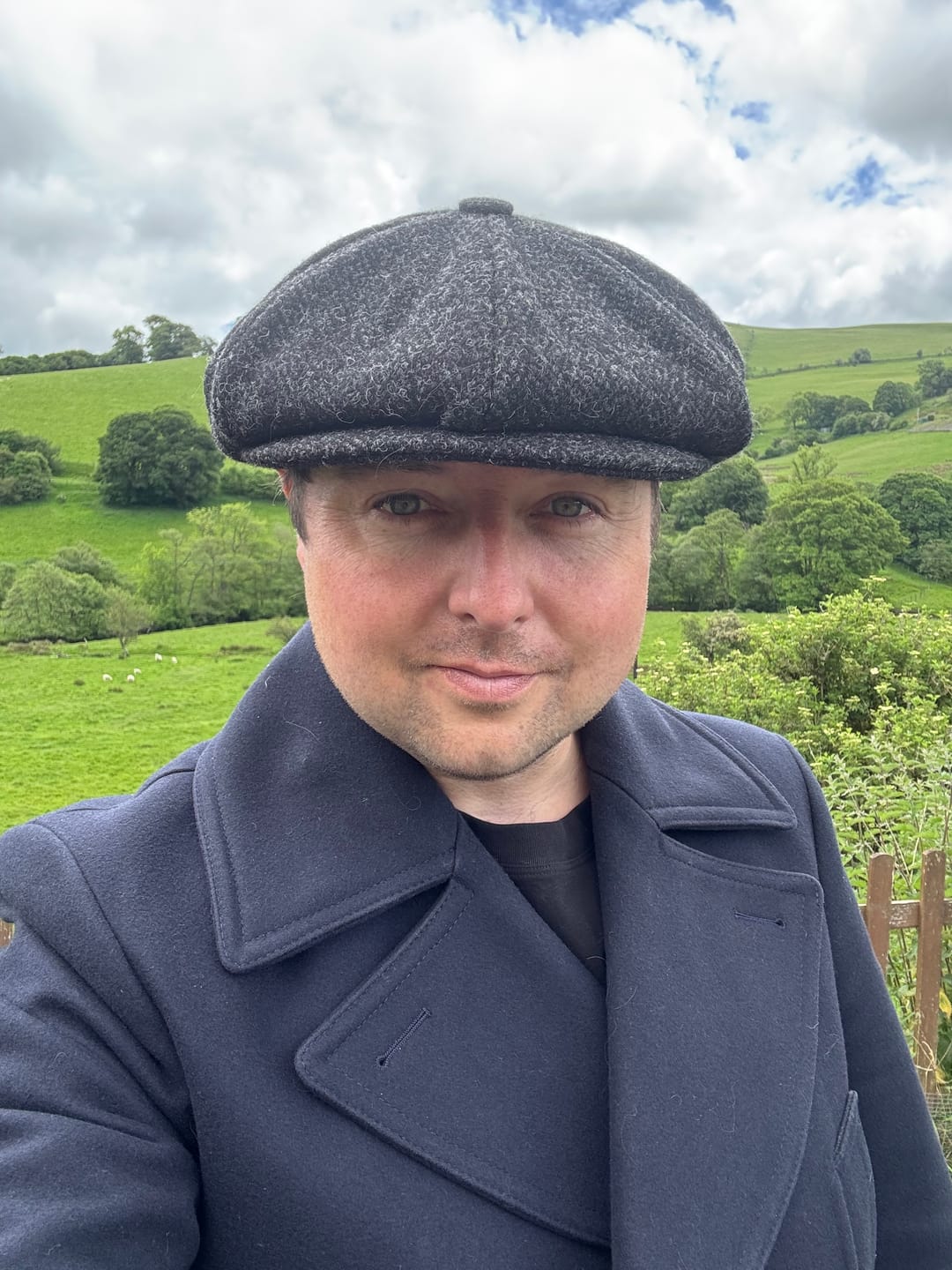 Customer photo review of The Thomas Harris Tweed Cap - Limited Edition