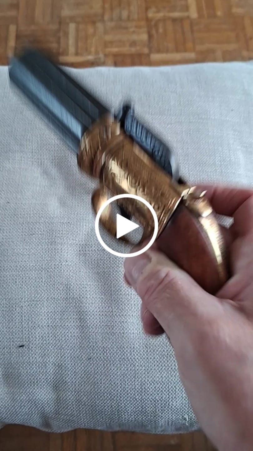 Customer video review of 6 Cannon "Pepperbox" Revolver - London 1840 (Brass)