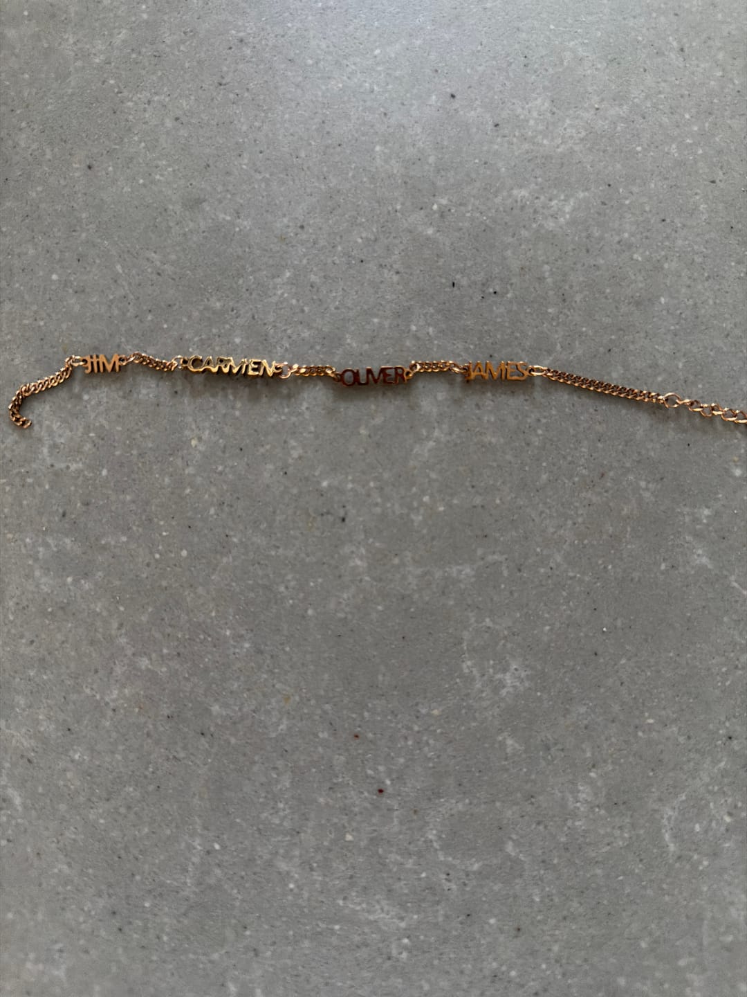 Customer photo review of Gepersonaliseerde armband met naam