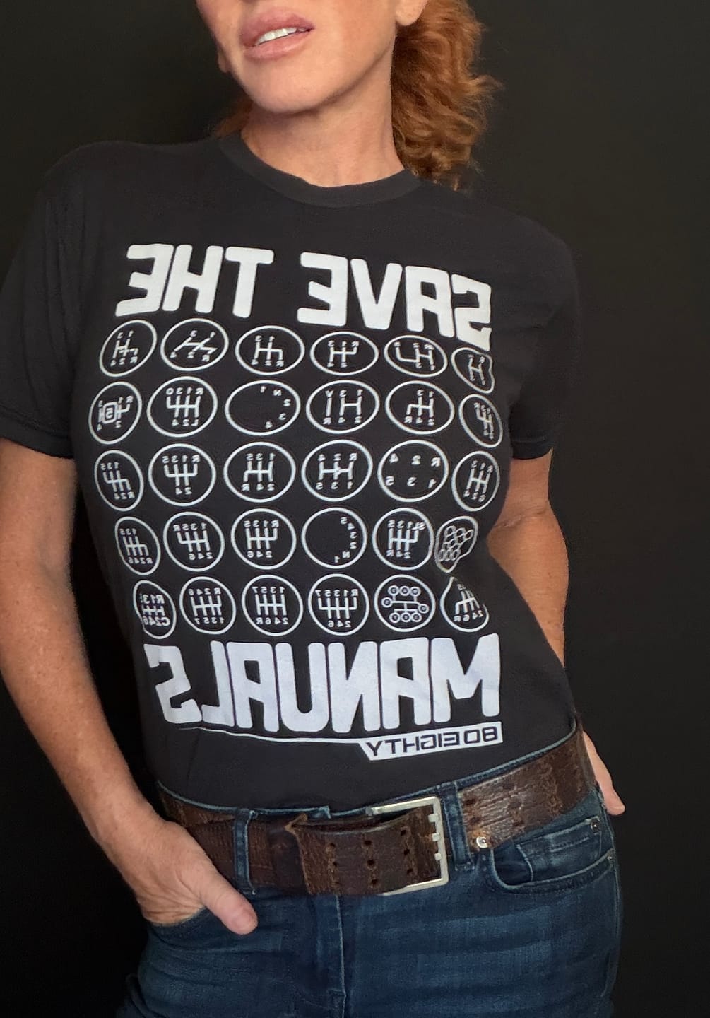 Customer photo review of 80Eighty® Save The Manuals Shirt