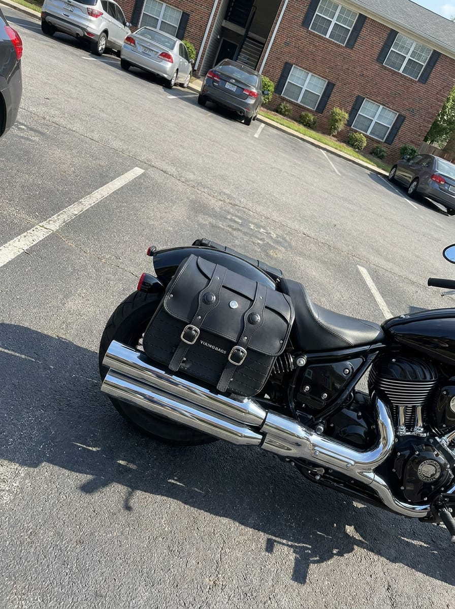 Customer photo review of 34L - ArrowHead Large Indian Super Chief Limited Motorcycle Saddlebags