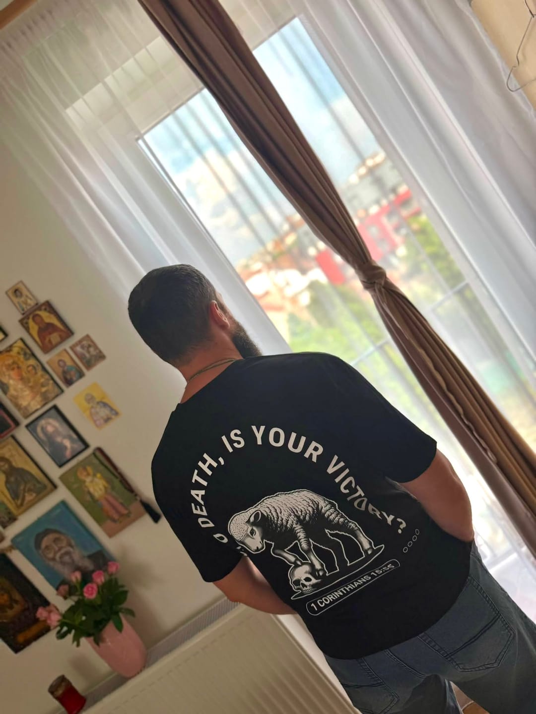 Customer photo review of DEATH | Premium T-Shirt