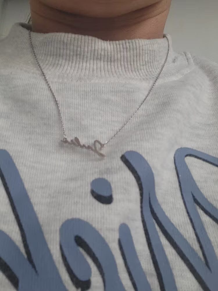 Customer photo review of Personalized Name Necklace for Women | Custom Gift for Her