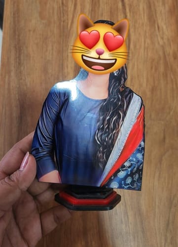 Customer photo review of Personalized Female & Male Caricature From Photo | Perfect Gift For Your Loved Ones | Birthday And Anniversary Gifts