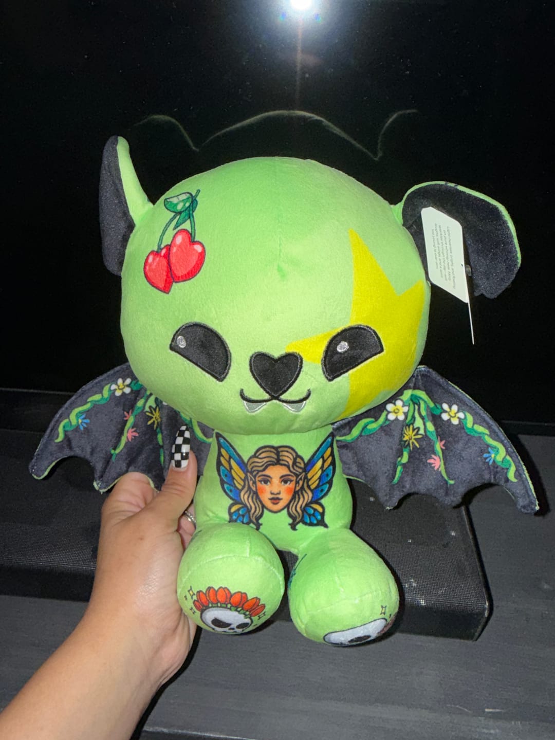 Customer photo review of Minty the Bat Plushie