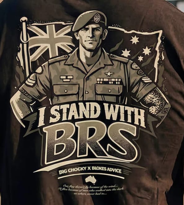 Customer photo review of Big Chocky | Stand With BRS Tee