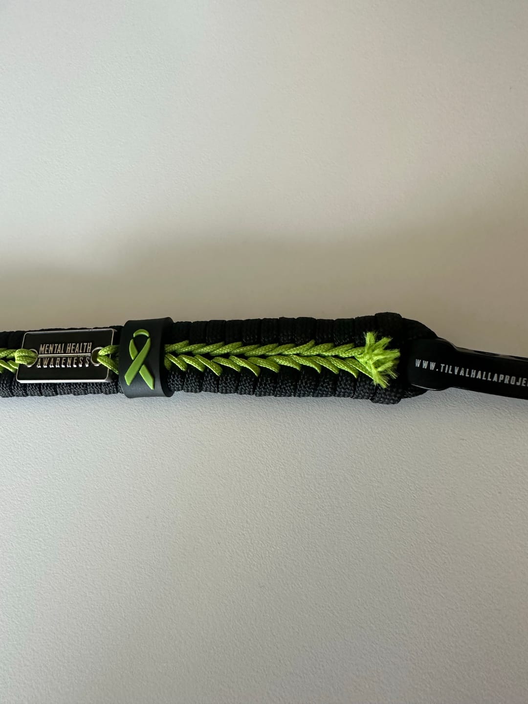Customer photo review of Mental Health Awareness - Paracord Bracelet