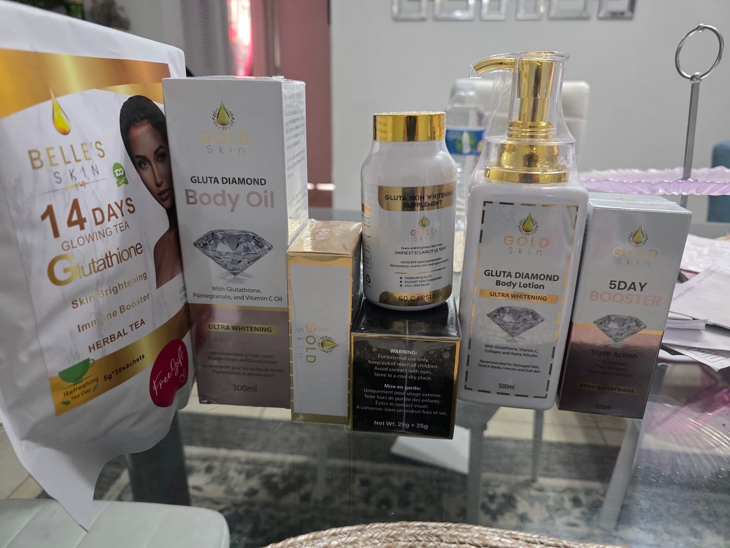 Customer photo review of Gluta Diamond Shower Combo