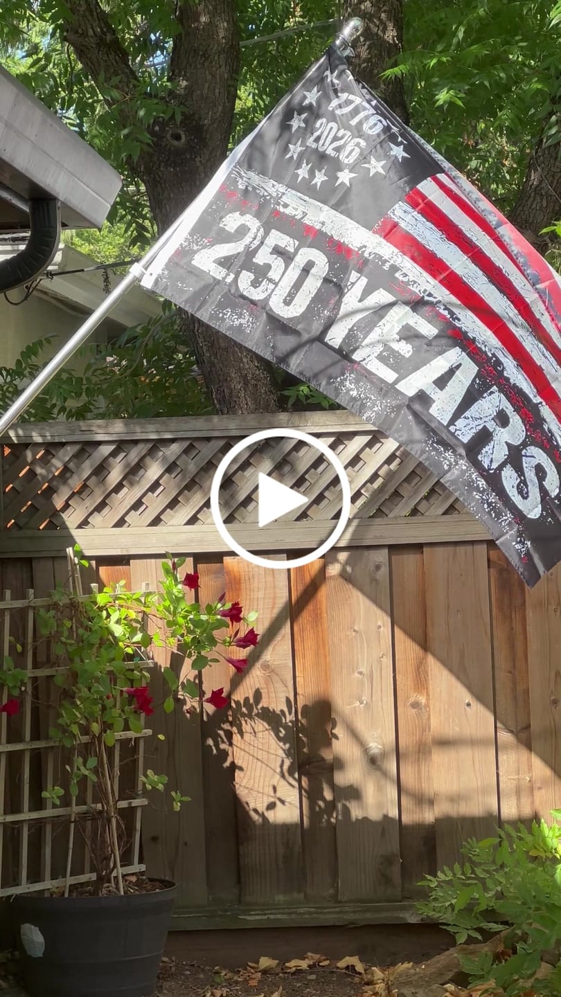 Customer video review of 1776-2026 America 250 Flag | 250th Anniversary 3x5 Banner