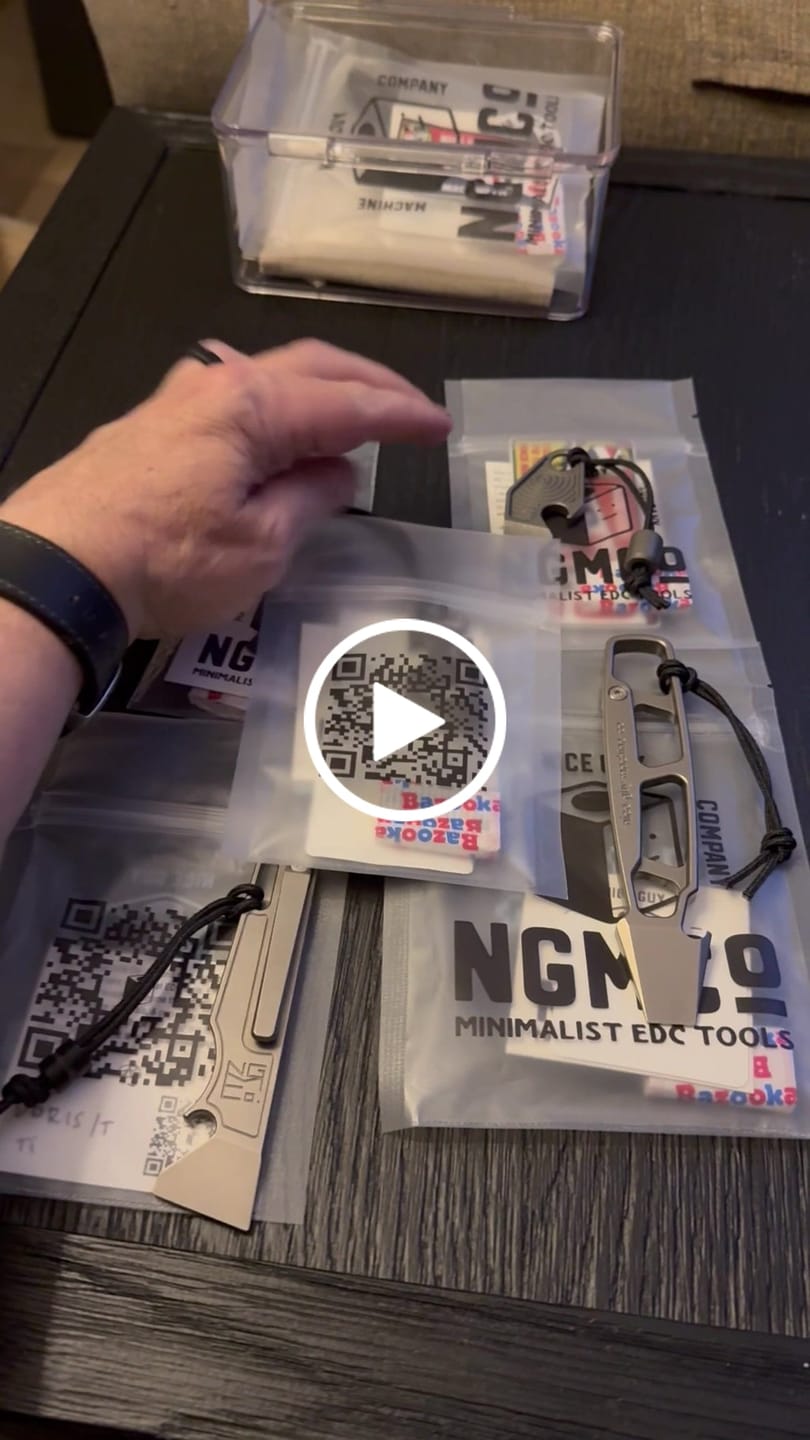 Customer video review of NGMCo. The Minion 2.05" Titanium Belt Hook Key Clip – Pry, Bottle Opener, 1/4" Wrench, 6Al4V – Made in USA