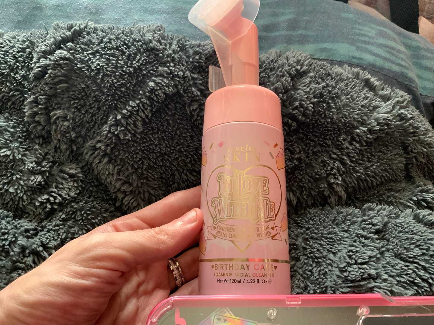 Customer photo review of Foam & Glow Cleanser Trio