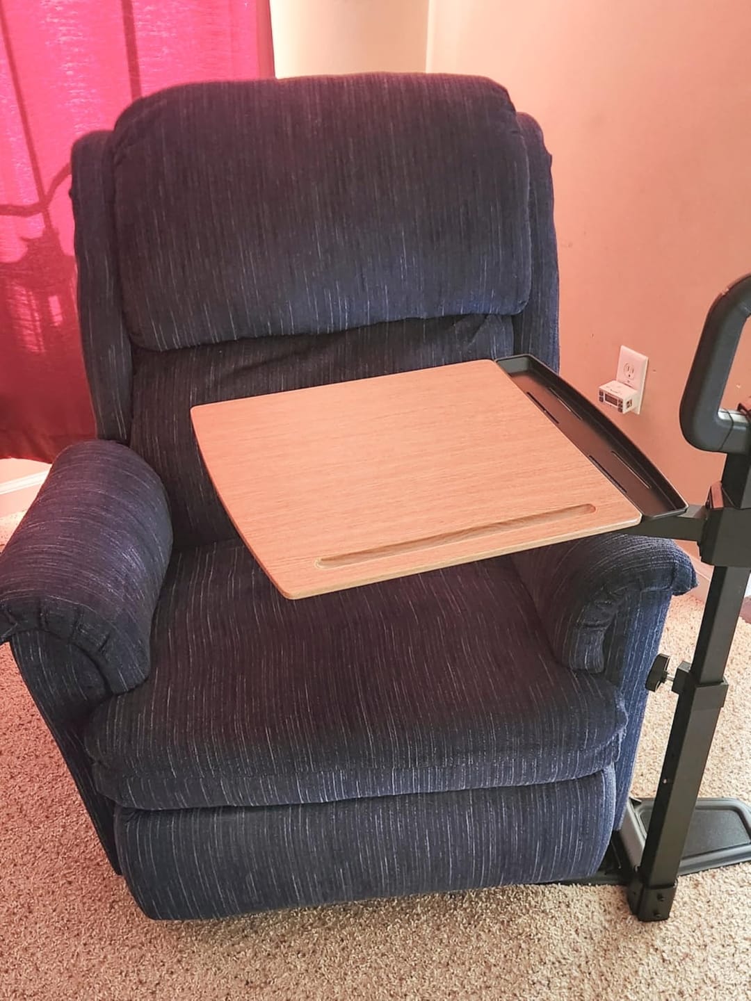 Customer photo review of Independence Tray Table with 360-Degree Swivel