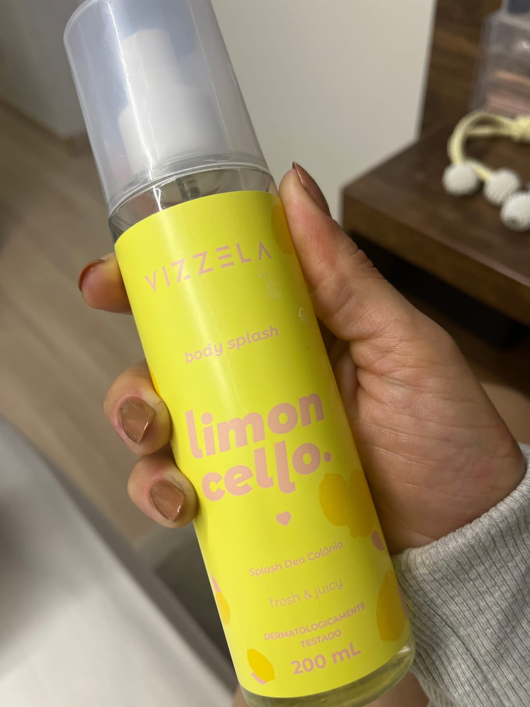 Customer photo review of Body Splash Deo Colônia Limoncello – Vizzela