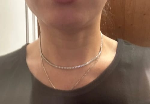 Customer photo review of Monaco Tennis Choker Necklace