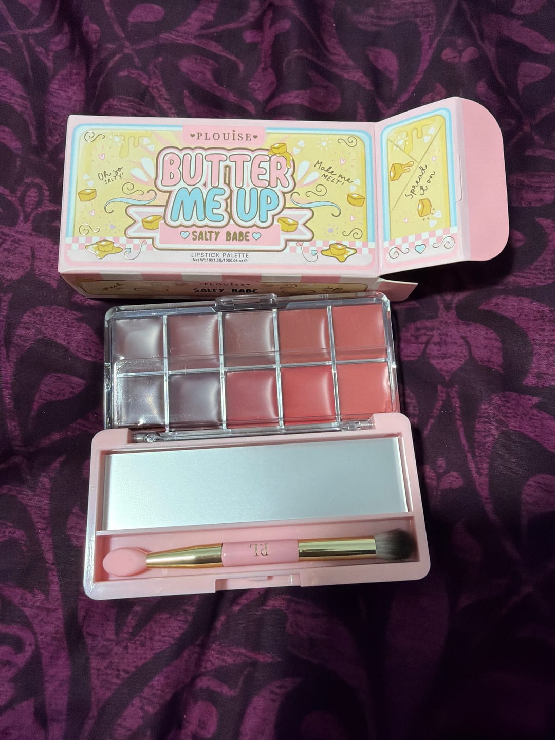Customer photo review of Butter Me Up Lipstick Palettes