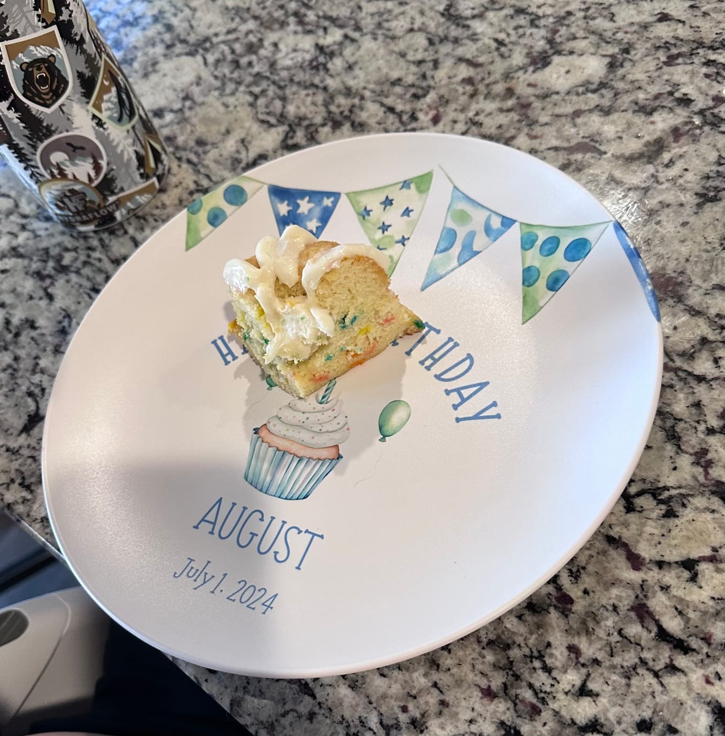Customer photo review of Boy Birthday Banner Plate