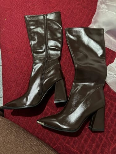 Customer photo review of Rider Knee-High Boots