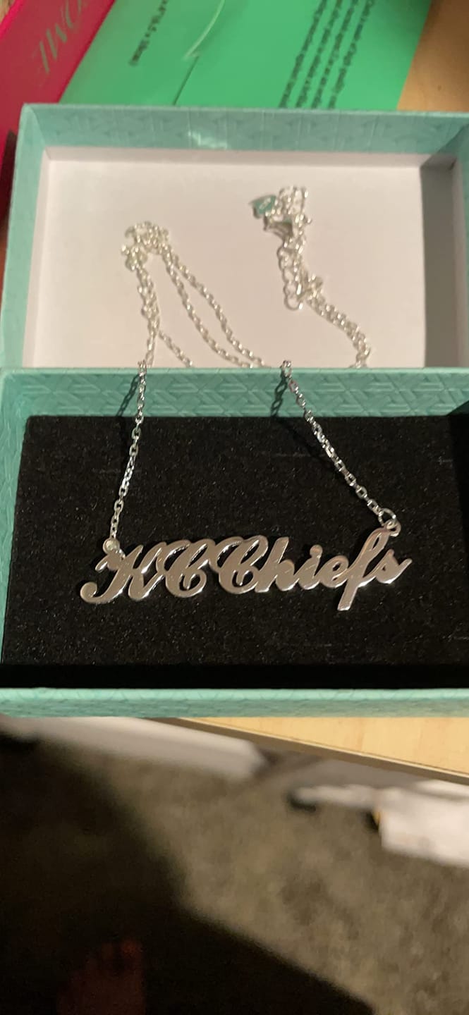 Customer photo review of Personalized Name Necklace for Women | Custom Gift for Her