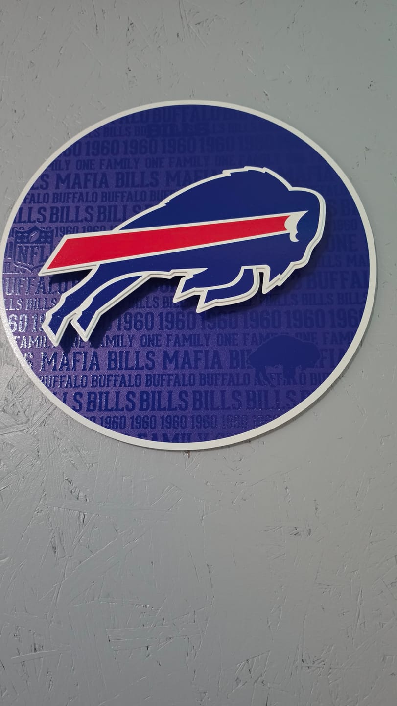 Customer photo review of Buffalo Bills CRAFT SERIES 3D Embossed Metal Wall Art