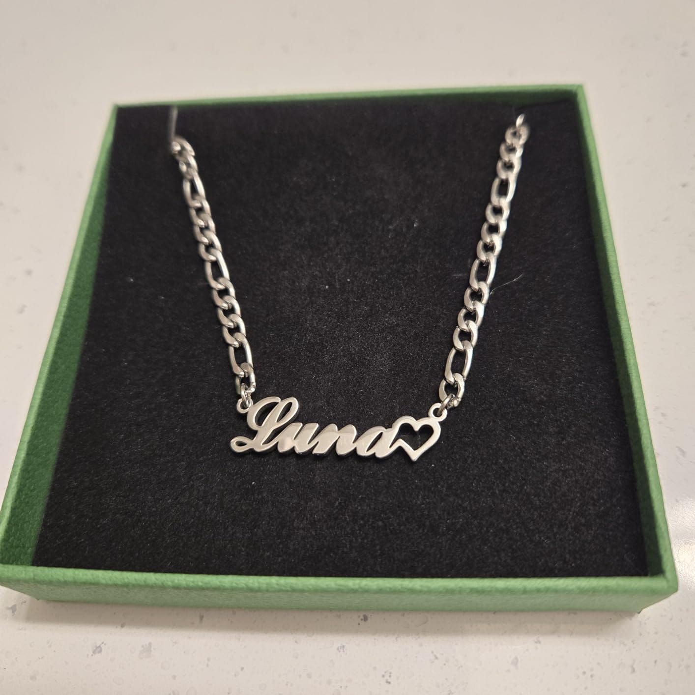 Customer photo review of Personalized Name Necklace for Women | Custom Gift for Her