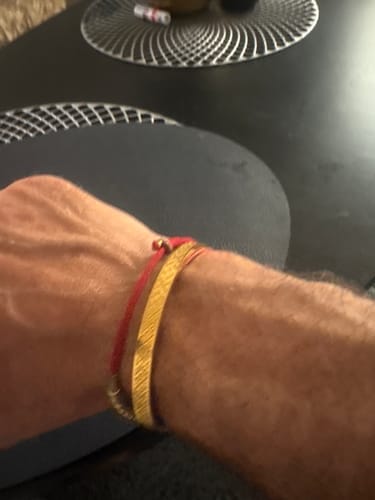 Customer photo review of Titāna rokassprādze "Zalkša josta"