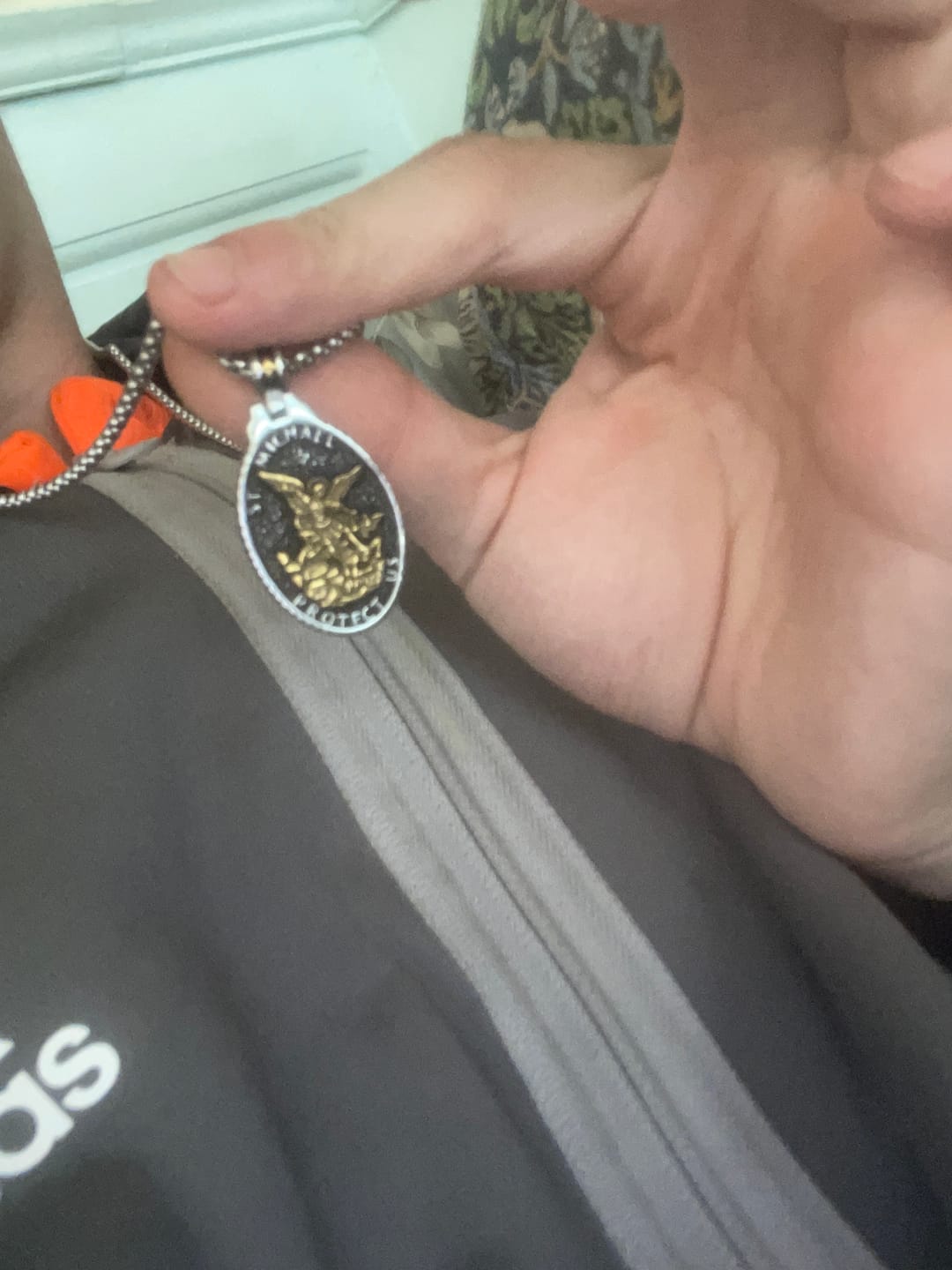 Customer photo review of ST. MICHAELS BADGE.