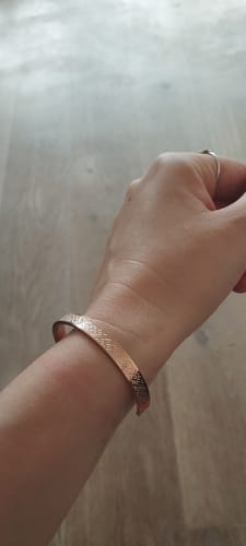 Customer photo review of Titāna rokassprādze "Zalkša josta"