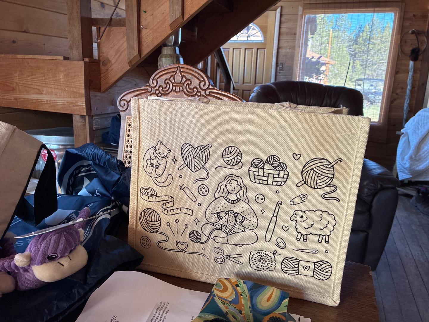 Customer photo review of Yarnmerch Signature Premium Tote Bag