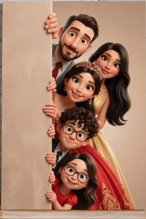 Customer photo review of Personalized Canvas - Animated Wall