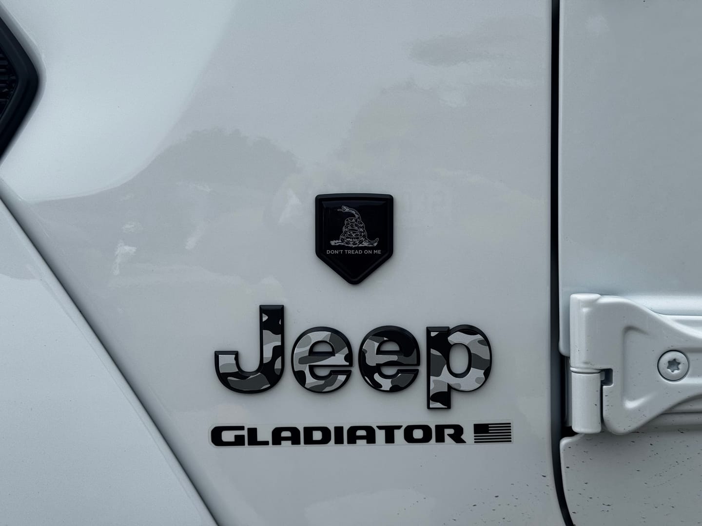 Customer photo review of JEEP Gladiator Emblem Overlay Decal Set | Fits 2020+ Jeep Gladiator