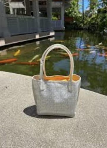 Customer photo review of Veyra Reversible Mini Tote