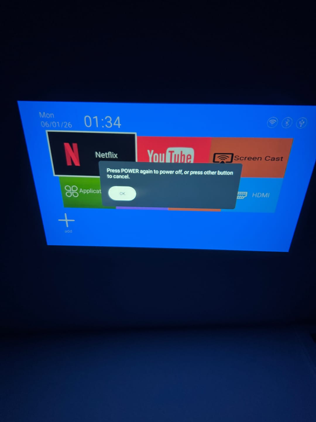 Customer photo review of CineMaster Pro® - 4K Smart Projector