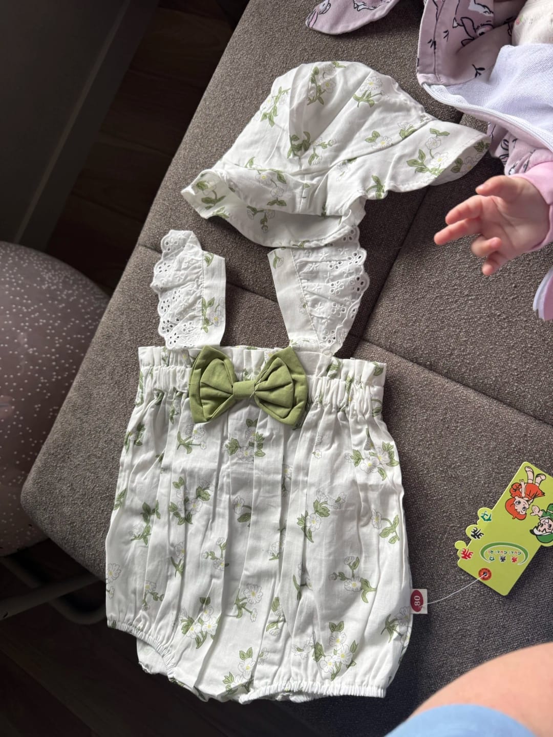 Customer photo review of Garden Romper With Hat