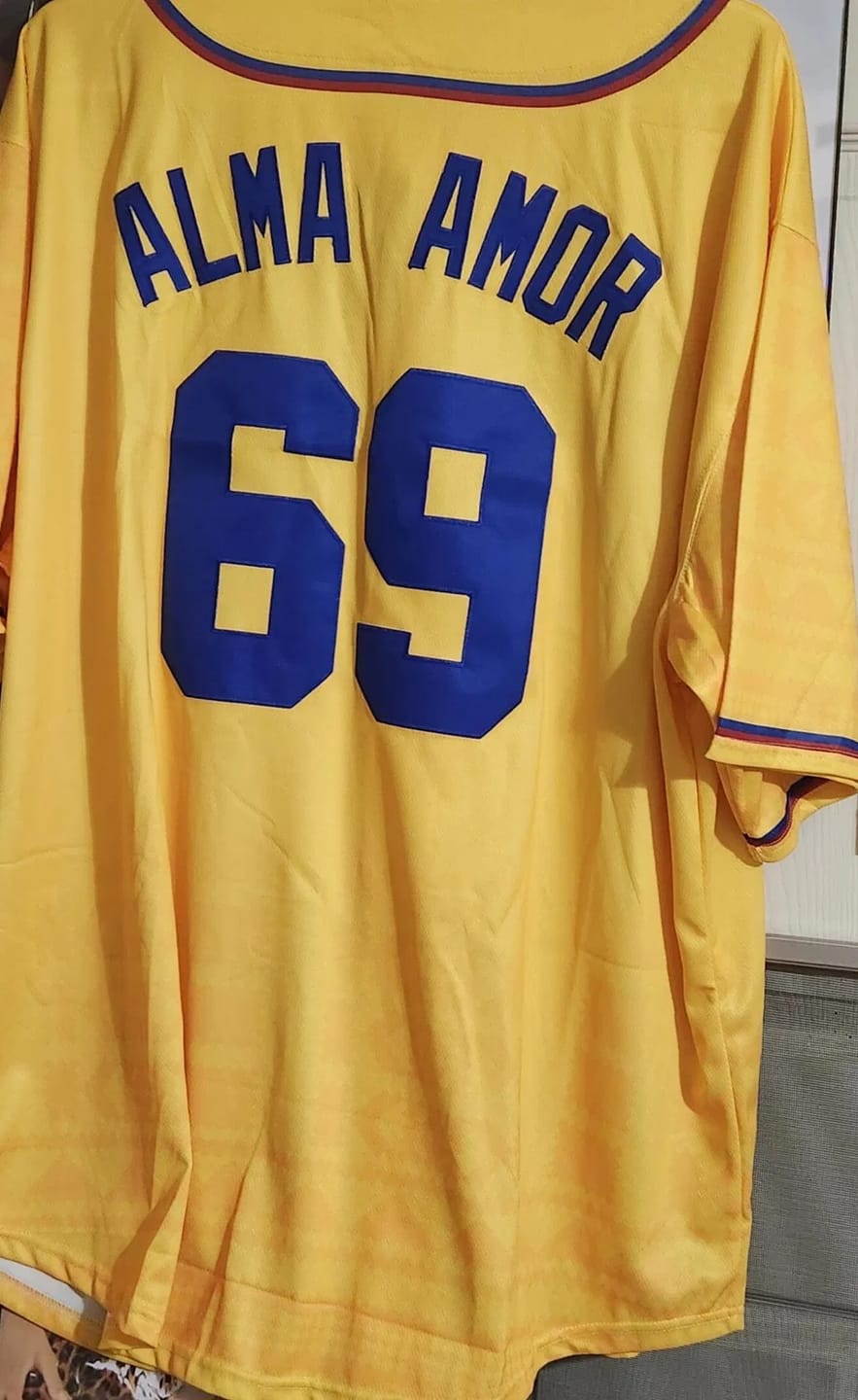 Customer photo review of Colombia Heritage Custom Baseball Jersey