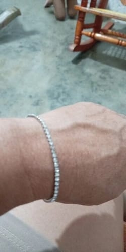 Customer photo review of Monaco Tennis Bracelet