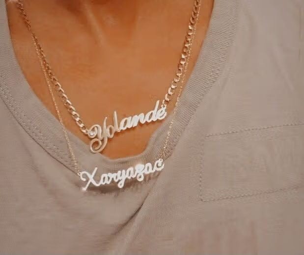 Customer photo review of Personalized Name Necklace for Women | Custom Gift for Her