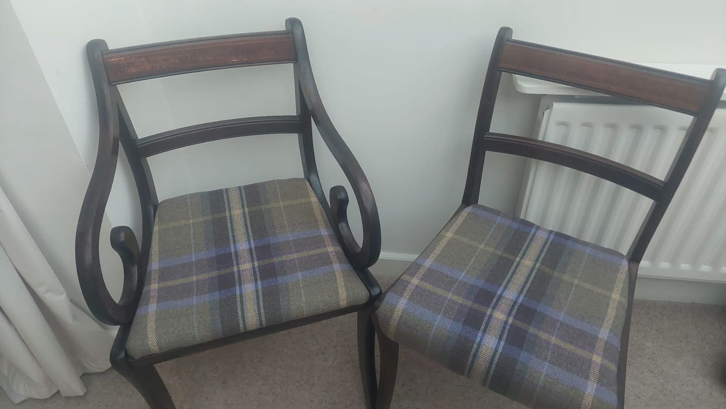 Customer photo review of Tartan Wool Touch Fabric