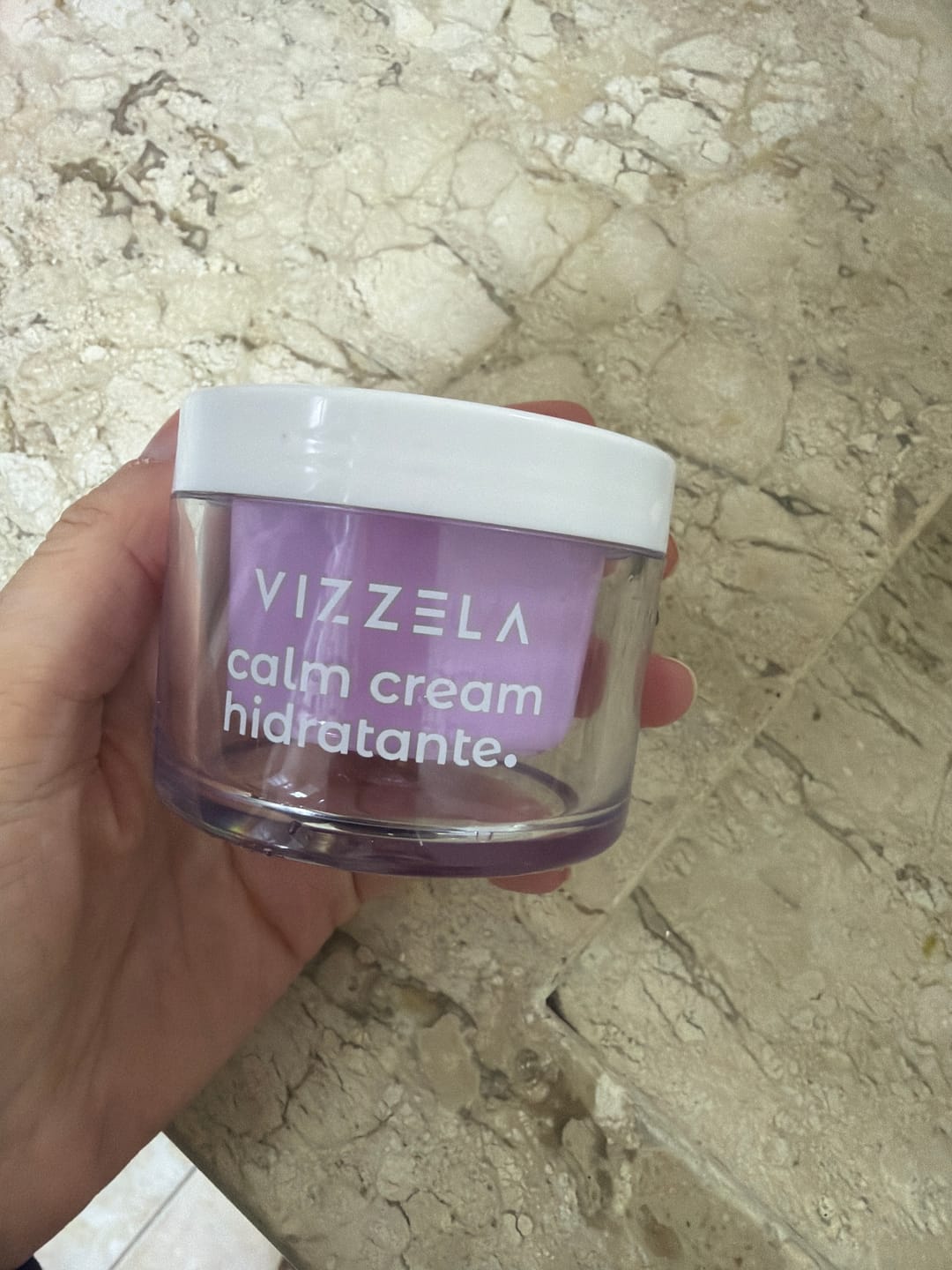 Customer photo review of Hidratante Facial Cream Calm Sense Skin - Peles Sensíveis