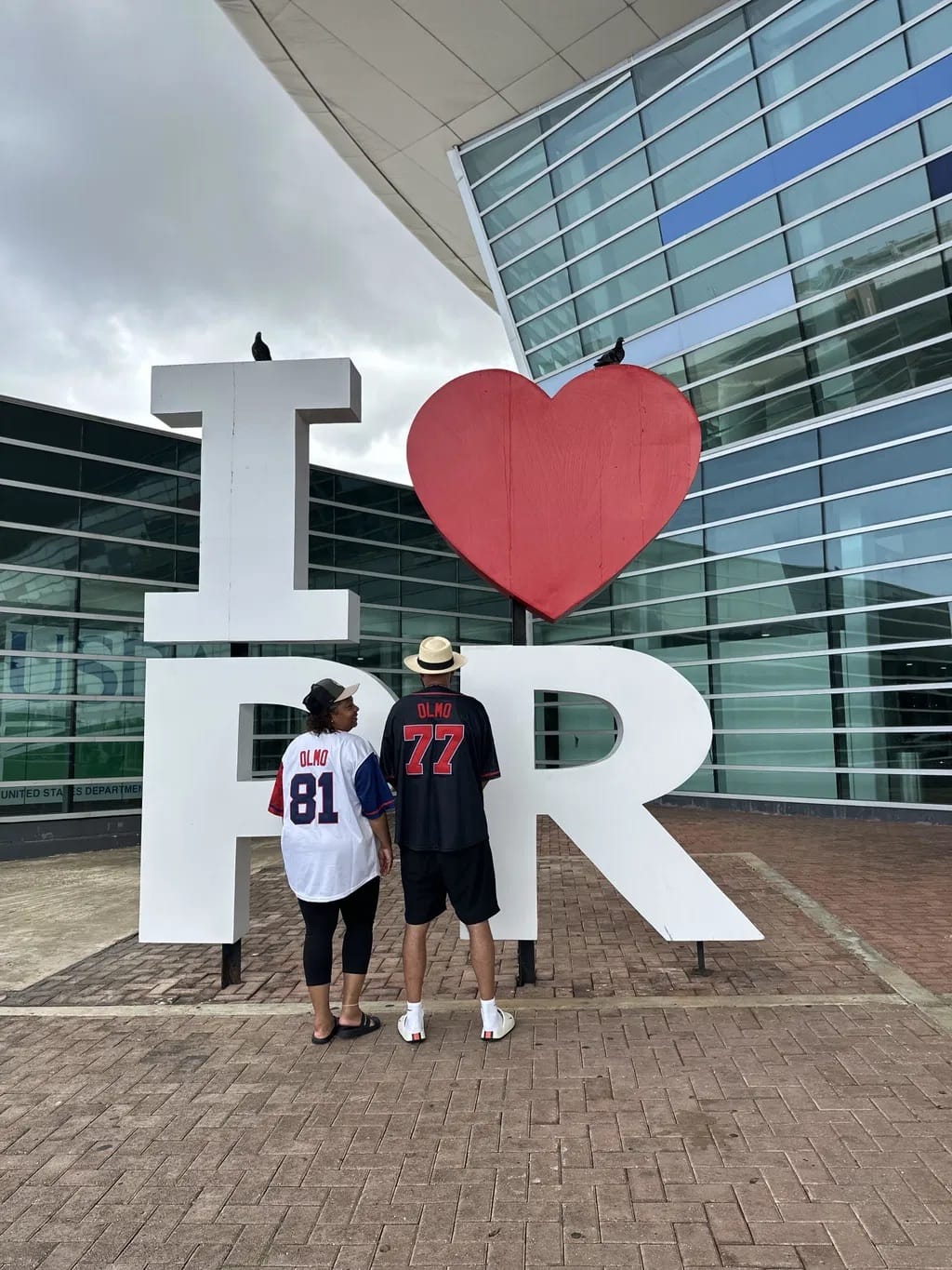 Customer photo review of Puerto Rico Heritage Custom Baseball Jersey