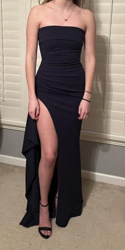 Customer photo review of Zarina Maxi Dress - Navy